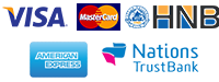 Visa and Mastercard logos